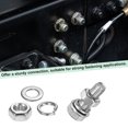 thumbnail image 4 of Uxcell 4-Pack Tornillo de Cabeza Hexagonal con Tuercas, Arandelas Planas y de Bloqueo M5x14mm, 4 of 6