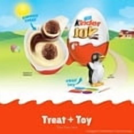 Kinder Joy White Chocolate Surprise Eggs, 0.7 oz., 20 Count with white bowl by OMA