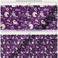 thumbnail image 2 of Soimoi Purple Cotton Cambric Fabric Unicorn & Floral Decor Fabric Printed Yard 56 Inch Wide, 2 of 7