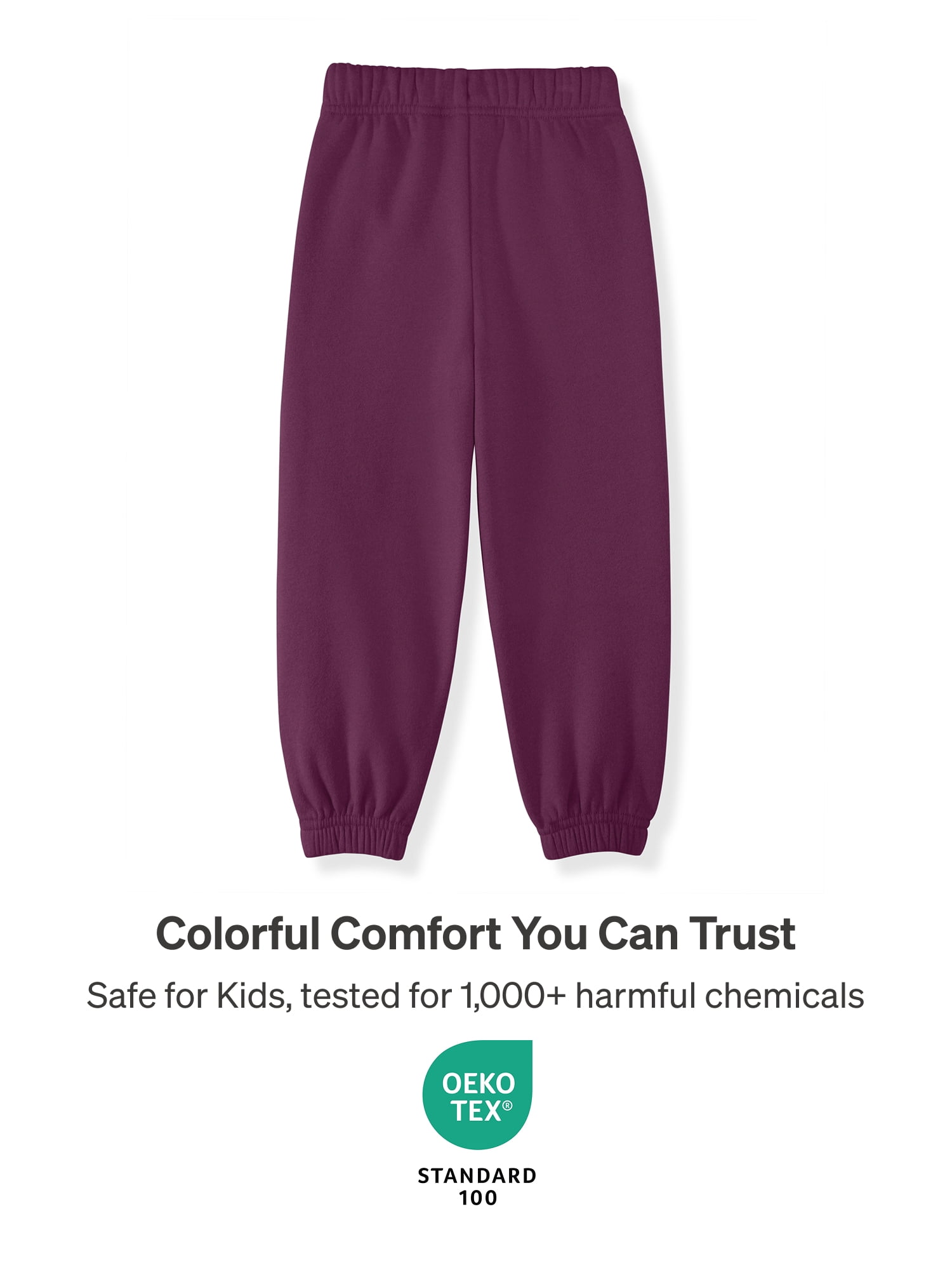 Color Mix by Garanimals Kids Fleece Sweatpants, Sizes 6–16