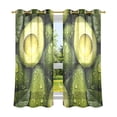 thumbnail image 2 of Avocado Fruit Blackout Curtains Thermal Insulation 63 inch Grommet for Bedroom Living Room Bathroom Kitchen Windows 2 Pack, 2 of 6
