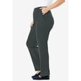 thumbnail image 3 of Woman Within Plus Size Petite 7-Day Knit Straight-Leg Pull-On Pants, 3 of 5