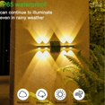 thumbnail image 2 of YVE Solar Deck Lights Outdoor, IP65 Waterproof LED Solar Wall Lights Auto On Off Bright Solar Fence Light for Patio, Backyard, Porch, Pool, Pathway (Warm Light, 1P)-0621, 2 of 5
