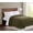 Olive Green, variant on Brooklyn Loom Marshmallow Sherpa Olive Green King Blanket 100% Polyester Microfiber Plush, Solid Casual themed, Adult Bedding, OEKO-TEX Certified