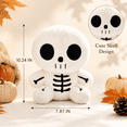 thumbnail image 6 of Halloween Ghost Plush Toy, Cute Stuffed Character Doll for Civilian, Bedroom, Shelf, Party Decor, Trick or Treat Gifts and Holiday Play,10IN B#, 6 of 9