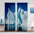 thumbnail image 2 of Antarctic Iceberg Nature Landscape Sheer Curtain for Living Room Bedroom Voile Drape Kitchen Window Tulle Curtains Home r, 2 of 7