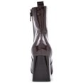 thumbnail image 2 of SEVEN DIALS Womens Burgundy Cushioned Newton Square Toe Flare Zip-Up Dress Booties 8.5 M, 2 of 4