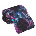 thumbnail image 4 of Sikiie Neon Night Cityscape Print Flip Double-layer Pencil Case, All-purpose Stationery Bag for Study and Office, Zipper Design, Unisex, 4 of 7
