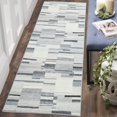 thumbnail image 1 of Runner Rug Washable Checkered  Rugs for Living Room Bedroom Kitchen Hallway Entryway Laundry Contemporary Abstract Rug Modern Geometric Rug Low Pile Office Rug Non Slip Blue, 1 of 9