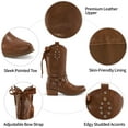 thumbnail image 4 of Ecetana Cowboy Boots for Women Western Booties Comfort Riding Rivet Mid Calf Boots, 4 of 7