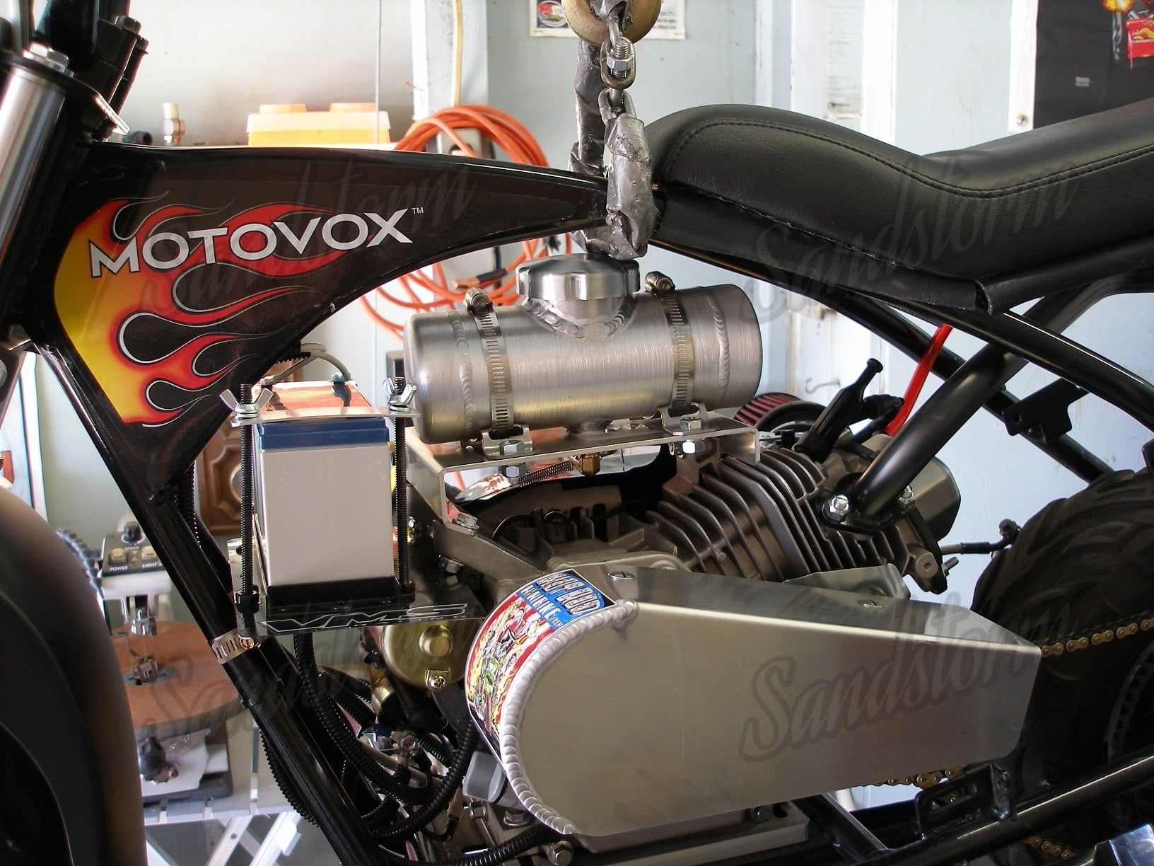 Motovox gas cheap tank