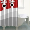 thumbnail image 4 of Christmas Shower Curtain, Merry Christmas Shower Curtains for Bathroom, Winter Farmhouse Bathroom Home Decor, Cute Winter Holiday New Year Snowman Decor 72X72 Waterproof Fabric with Hooks, 4 of 4