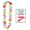 Club Pack of 50 Yellow and Blue Artificial Floral Tropical Luau Leis Necklace 40"