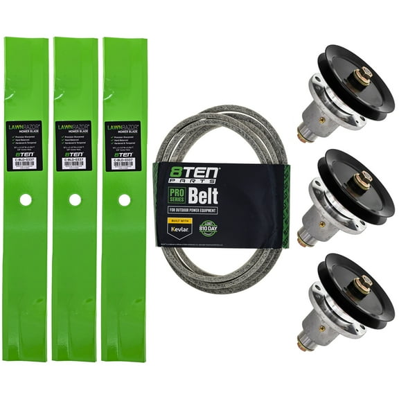 8TEN Blade Spindle Belt Kit for Exmark Lazer Z HP 103-1184 52-inch Deck MK1009741