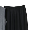thumbnail image 4 of BaoFuBaoMei Pajamas for Men 2 Piece Set Big and Tall Crew Neck Lounge Sets Tank Top and Shorts Sleepwear Sets Comfy Soft Loungewear with Pockets, 4 of 5