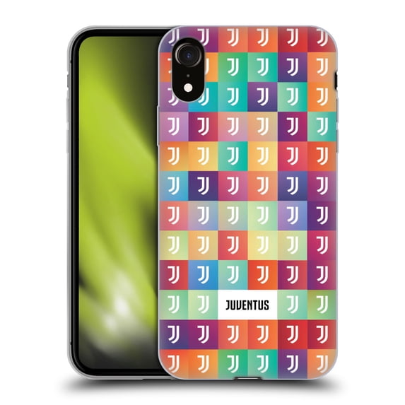 Head Case Designs Officially Licensed Juventus Football Club Patterns Coloured Soft Gel Case Compatible with Apple iPhone XR