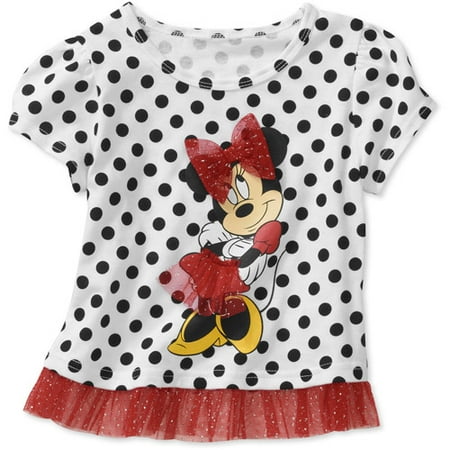 Disney Baby Girls Miinnie Dot Graphic Tu