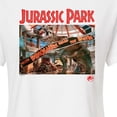 thumbnail image 3 of Jurassic Park - T-Rex Banner Scene - Juniors Cropped Graphic T-Shirt, 3 of 5
