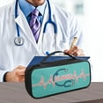 thumbnail image 5 of COEQINE Medical Print Green Stethoscope Storage Bag Nurse Pouch with Stethoscope Holder Small Storage Zipper Bags for Traveling Carrying Case for Stethoscopes for Hospital Use, 5 of 7