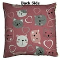 thumbnail image 2 of EREHome cat face Pillow Case Home Decor Cushion Cover 18x18 Inch, 2 of 2
