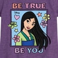 thumbnail image 3 of Disney Princess - Be True Be You Mulan - Youth Girls Fitted Short Sleeve T-Shirt, 3 of 5