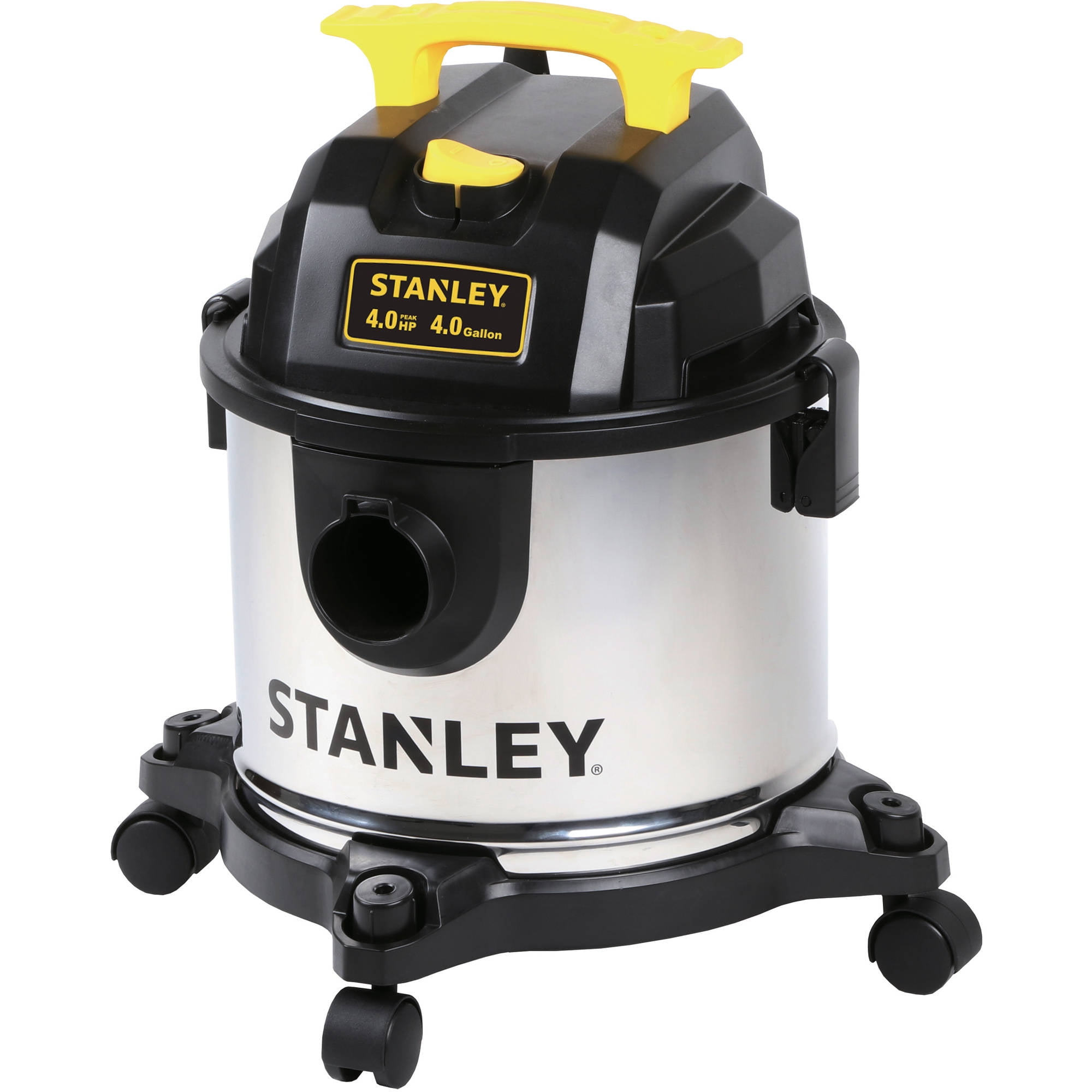 Stanley 4 Gallon 4 Peak HP Stainless Steel Wet/Dry Vac – Walmart ...