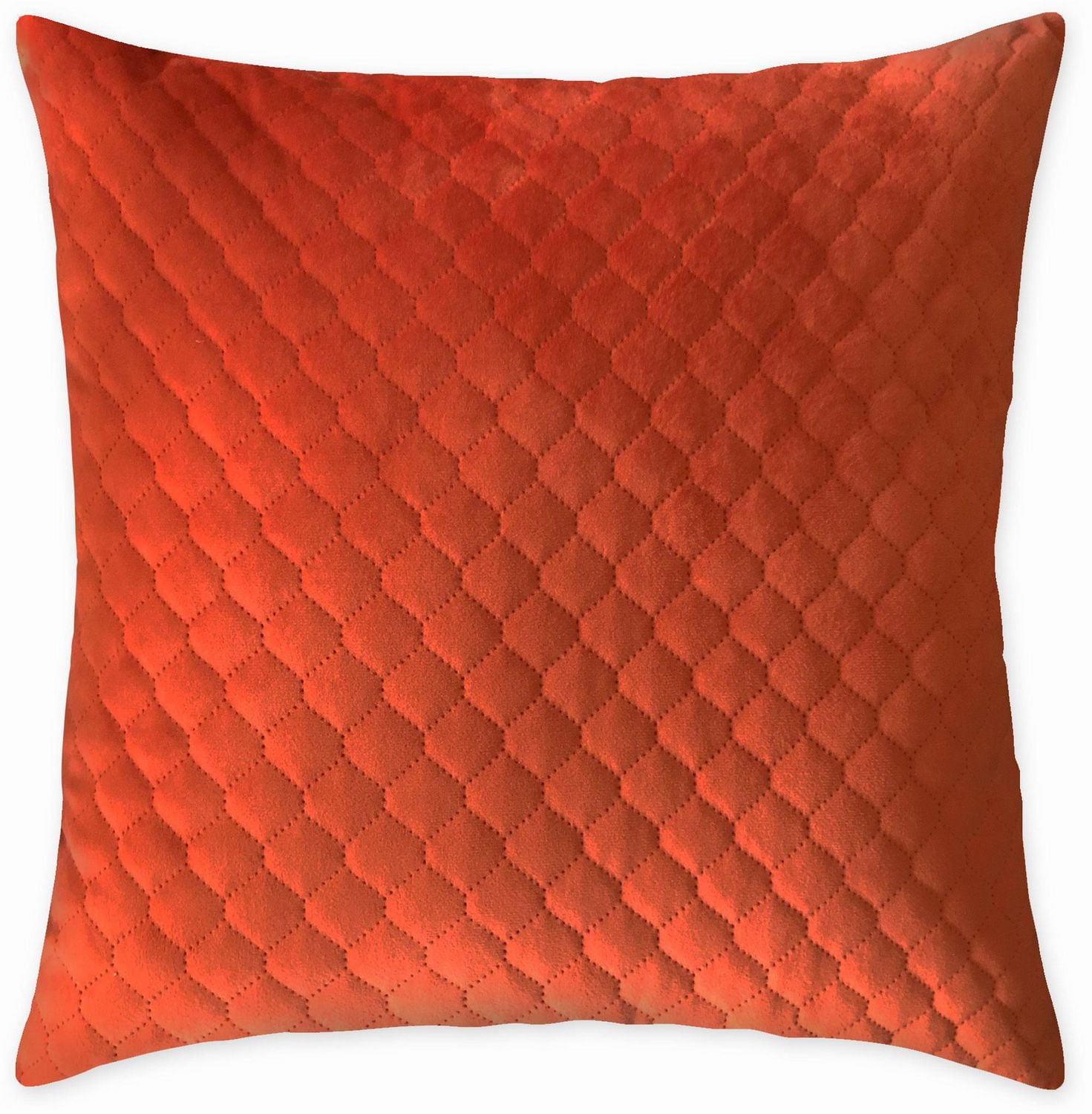 hometrends Quilted Velvet Decorative Pillow, 18"x18"