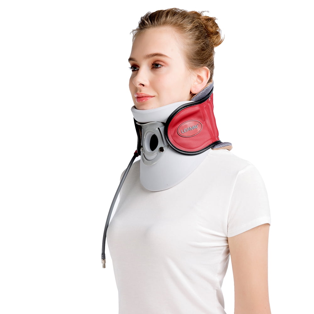 LEAMAI Inflatable Neck Cervical Traction Device Neck and Upper Back