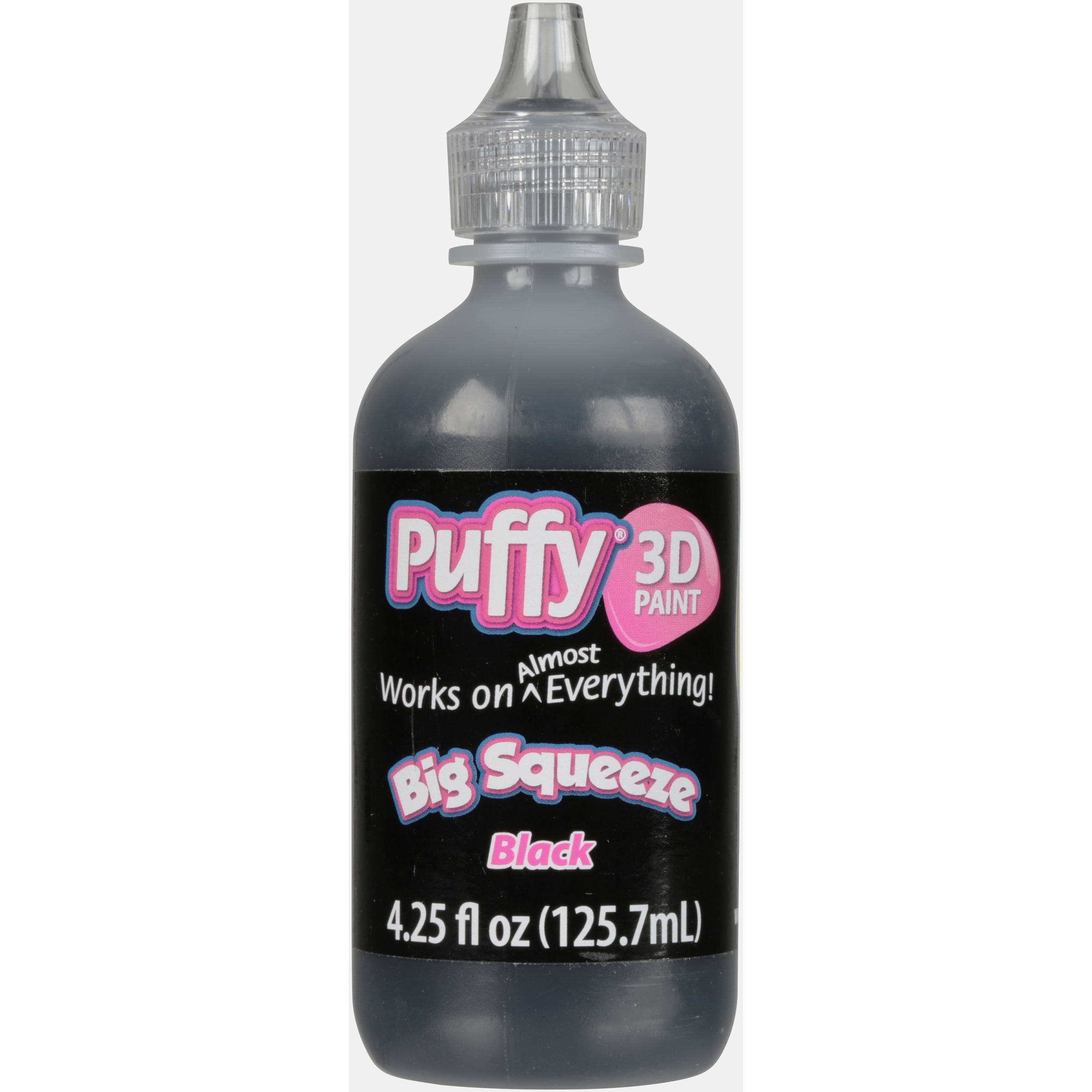 Puffy 4.25 fl oz 3D Paint Black, Multi-Surface 