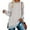 Gray, variant on Ofreoo Women's Long Sleeve Sweatshirts Color Block Fall Crewneck Sweaters Tunic Tops Loose Fit Side Slit Blouse Brown