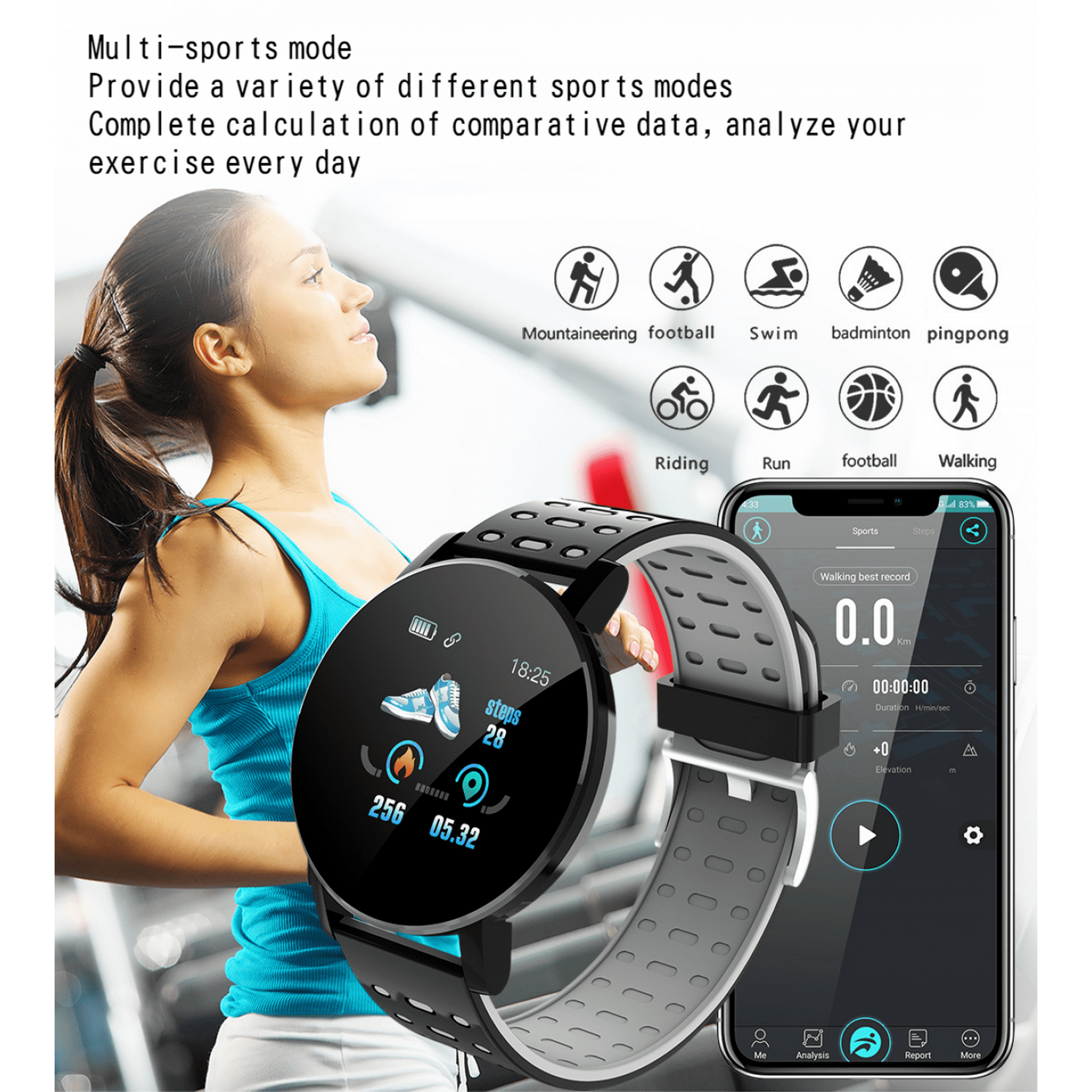 Smart bracelet 119 hotsell