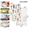 thumbnail image 6 of Yayeee 2 Pack Hand Towels for Bathroom 100% Cotton 16" x 28" Soft Absorbent Kitchen Towel, Christmas Cups, 6 of 7