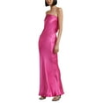 thumbnail image 4 of Jxzom Women's Off Shoulder Satin Tube Top Maxi Dresses Sexy Wedding Guest Party Cocktail Evening Formal Dress, 4 of 7