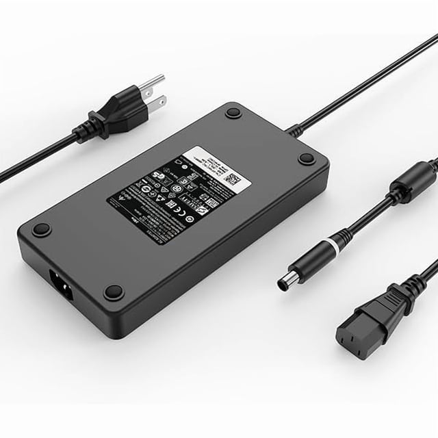 ccwonima Chargeur 240W pour Ordinateurs Portables Dell Alienware 15 17 R3 R4 R2 R5 R6 R7 pour Dell G3 G5 G7 G15 G16 Series Ordinateur Portable de Jeu M15X Area-51M M17 M17X PA-9E Adaptateur de Chargeur d'Alimentation Cordon