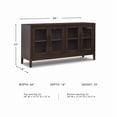 thumbnail image 3 of Signature Design by Ashley Burkhaus Modern Wood Dining Server in Dark Brown, 3 of 11