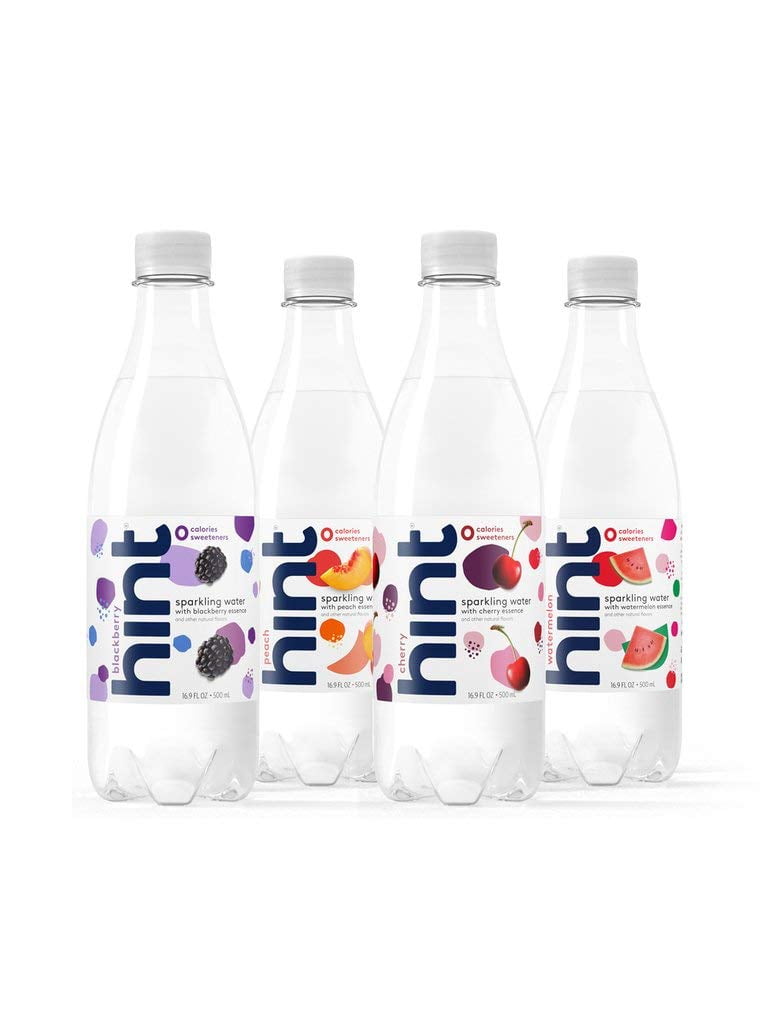 Hint Sparkling Water 4Flavor Variety Pack (Pack of 12) 16.9 Oz Bottles