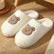 thumbnail image 1 of QYCKABY Zapatillas de algodón de felpa cálidas de invierno para mujer, suela gruesa, calzado de interior para el hogar, diseño de moda, suaves y elegantes, pantuflas de piel para exteriores, 1 of 5