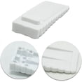 thumbnail image 3 of Topes de puerta de goma transparentes (paquete de 5), cuñas premium antideslizantes de silicona, resistentes, para suelos y patios (blanco), 3 of 4