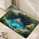 thumbnail image 4 of Felpudo con ilusión óptica 3D | Alfombra antideslizante y absorbente para baño y entrada | Felpudo de 40 x 60 cm para zonas húmedas | Felpudo de secado rápido y antisuciedad para el hogar y la ducha, 4 of 6