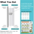 thumbnail image 6 of Magnetic Pet Door Kit White - 4 Way Locking Safety Pet Door for Small/Medium/Large Cats and Dogs - Easy to Install Door Flap, 6 of 7