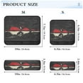 thumbnail image 3 of WOBOGO Red and White Mask Seat Belt Cover 2 Piece Soft Comfort Driving Shoulder Pad Suitable for All Cars and Backpacks, 3 of 8