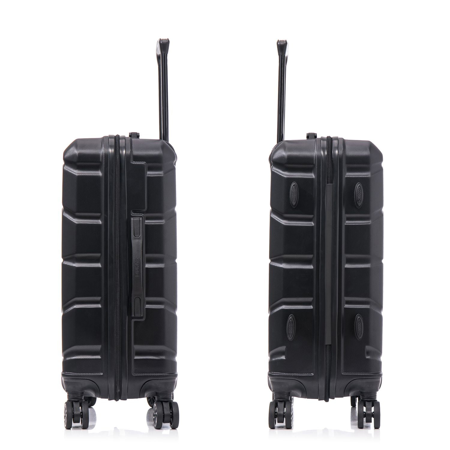 DUKAP SENSE 28" Hardside Lightweight Checked Luggage with Spinner Wheels, Handle and Trolley, Black