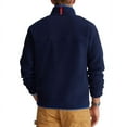 thumbnail image 2 of Polo Ralph Lauren Mens Mock Fleece Pullover Jacket (Large, Cruise Navy), 2 of 2