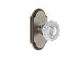 thumbnail image 3 of Grandeur Arcver_Prv_234 Arc Solid Brass Rose Privacy Door Knob Set - Nickel, 3 of 6