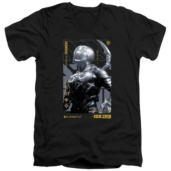 Blue Beetle (2023) Beetle Heads Up Unisex Adult V-Neck T Shirt