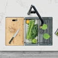 thumbnail image 2 of Stylish Undermount 30" Stainless Steel Single Bowl Workstation Kitchen Sink with 5 accs S-611W, 2 of 17