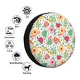 thumbnail image 4 of Naloa Turtle Flower PVC Leather Spare Tire Wheel Cover for Car Truck SUV Camper Trailer Universal Fit many size17 inch, 4 of 6