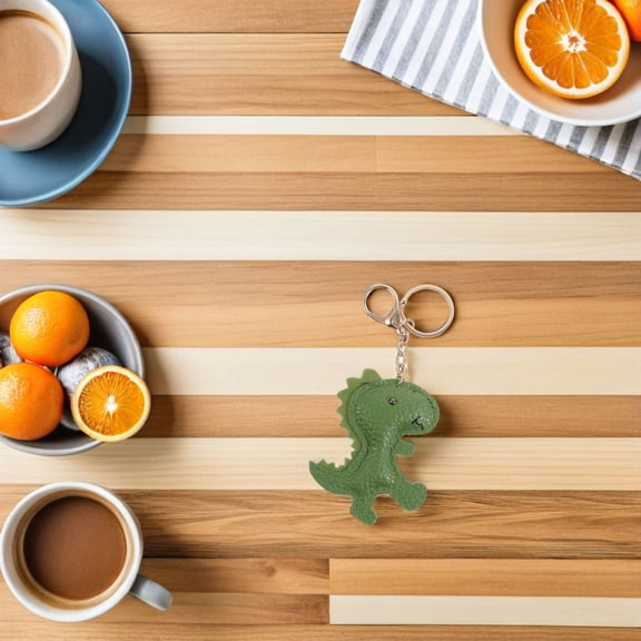CTIRCHIU Animal Charm for Bags Green PU Dinosaur Keychain Fun and Durable Pendant for Home