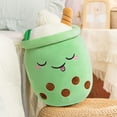 thumbnail image 2 of DITUCU Lindo Boba Té Peluche Juguete Relleno Burbuja Té Peluche Dibujos Animados Suave Helado Leche Té Taza Almohada Hogar Abrazo Regalo para Niños Verde 9.4 Pulgadas TUNC Sencillez, 2 of 5
