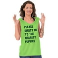 thumbnail image 4 of Please Direct Me Nearest Puppies Tank Top Tee Shirt Women Brisco Brands S, 4 of 6